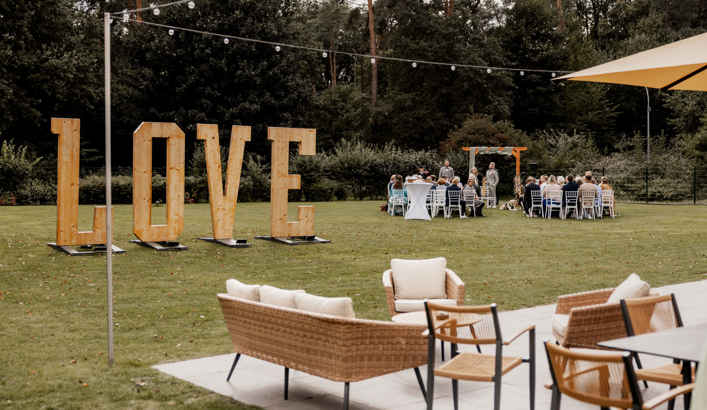 Hochzeit Außenanlage Die Location Brüggen